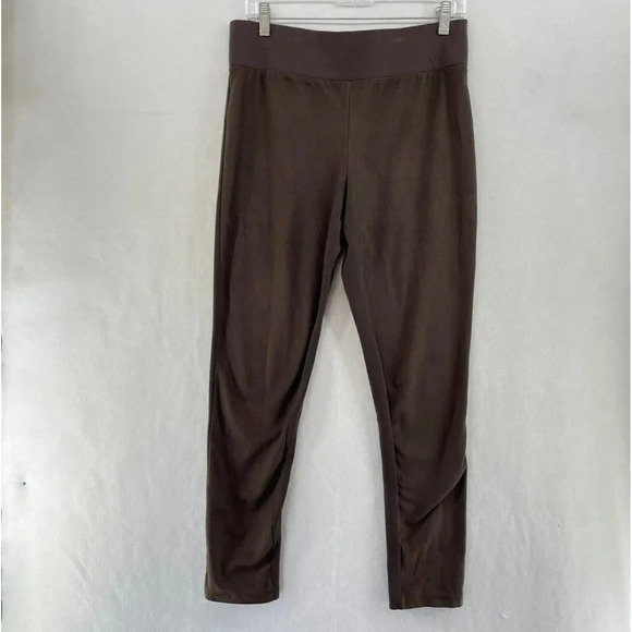 LOGO by Lori Goldstein Pants - LOGO Lori Goldstein Leggings Women's Sz S Brown Skinny High Rise Stretch Pull-on